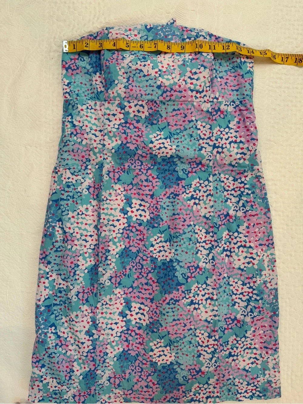 Lilly Pulitzer Franco Short Strapless Tie Back Dress Dot Dot Hop Blue & Purple 6 - Picture 5 of 7
